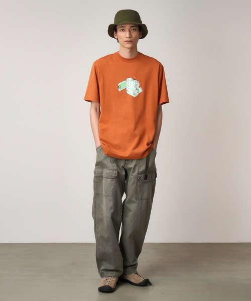 Gramicci（グラミチ）の「CAMCORDER TEE｜カムコーダーTシャツ（Tシャツ/カットソー・メンズ・オレンジ/ブラック系その他/ヘザーグレー/ホワイト・L/M/XL/S/XXL）」の6枚目の写真