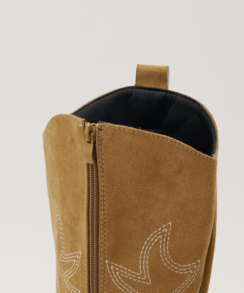 スウェード刺繍ウエスタンロングブーツ（ブーツ）｜CIAOPANIC（チャオ