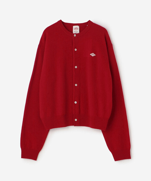 DANTON | ラムウール クルーネックニットカーディガン WOMEN
