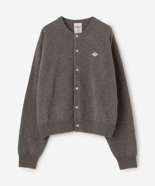 DANTON | ラムウール クルーネックニットカーディガン WOMEN