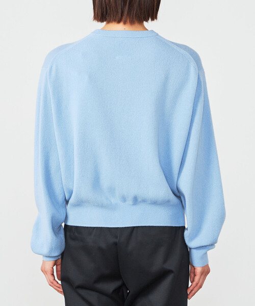 DANTON | ラムウール クルーネックニットカーディガン WOMEN