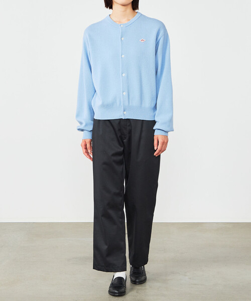 DANTON | ラムウール クルーネックニットカーディガン WOMEN