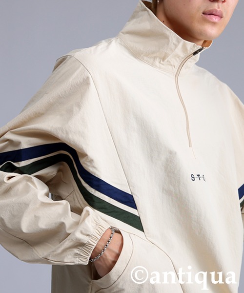 antiqua（アンティカ）の「【STCH】配色ラインプルオーバー（その他トップス・レディース・ブラック/ベージュ・ML/LXL）」の4枚目の写真