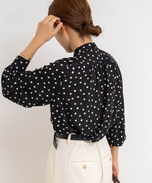 NOLLEY’S（ノーリーズ）の「ジョーゼットボウタイブラウス（シャツ/ブラウス・レディース・ミント/ブラック系その他3/キナリ・38）」の9枚目の写真