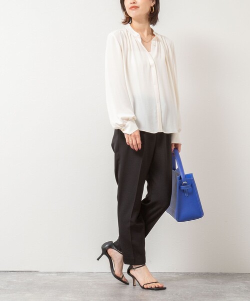 NOLLEY’S（ノーリーズ）の「ジョーゼットボウタイブラウス（シャツ/ブラウス・レディース・ミント/ブラック系その他3/キナリ・38）」の12枚目の写真