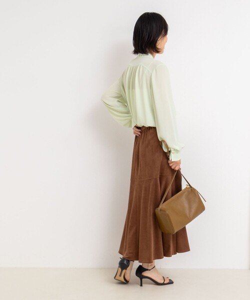 NOLLEY’S（ノーリーズ）の「ジョーゼットボウタイブラウス（シャツ/ブラウス・レディース・ミント/ブラック系その他3/キナリ・38）」の19枚目の写真