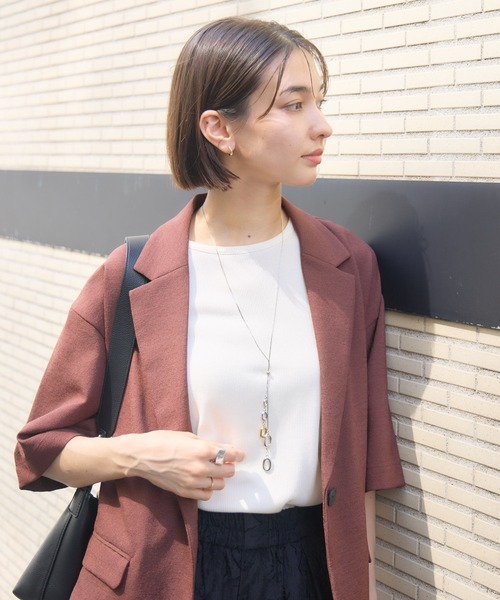 KATHARINE ROSS（キャサリンロス）の「【KATHARINE ROSS】【Joli&Micare】サークルTWOフォーカススライダー（ネックレス・レディース・シルバー・MEDIUM）」の6枚目の写真