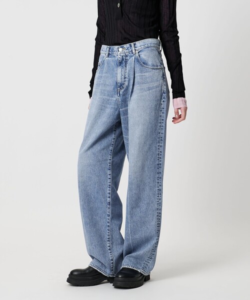 AEWEN MATOPH(イウエン マトフ)の「<AEWEN MATOPH>デニムタックパンツ(デニムパンツ・レディース・ブラック/ライトブルー/コバルトブルー・36/34/38)」の6枚目の写真