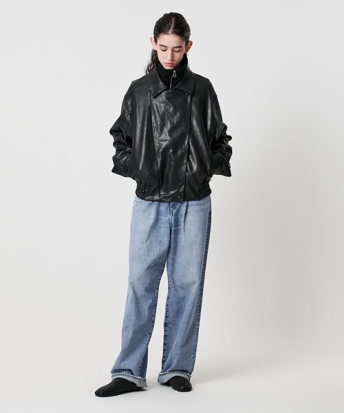 AEWEN MATOPH(イウエン マトフ)の「<AEWEN MATOPH>デニムタックパンツ(デニムパンツ・レディース・ブラック/ライトブルー/コバルトブルー・36/34/38)」の8枚目の写真