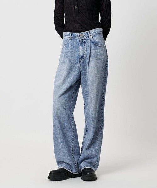 AEWEN MATOPH(イウエン マトフ)の「<AEWEN MATOPH>デニムタックパンツ(デニムパンツ・レディース・ブラック/ライトブルー/コバルトブルー・36/34/38)」の18枚目の写真