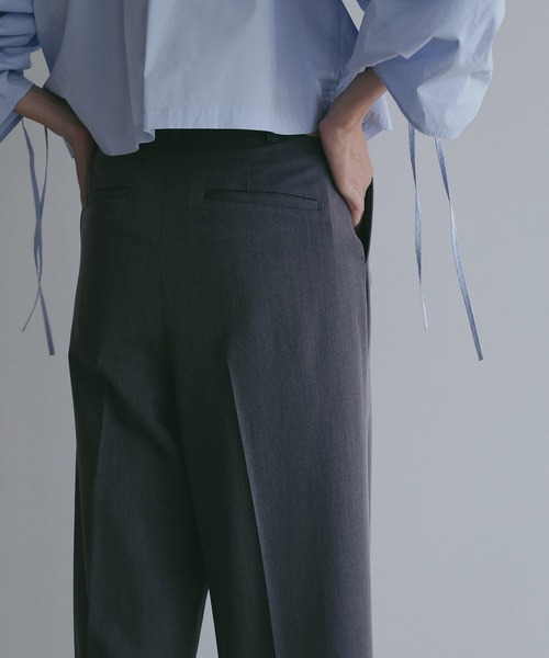 MANOF(マノフ)の「WAIST SLIT SLACKS(スラックス・レディース・ブラックミックス/アイボリー/チャコールグレー・S/M)」の22枚目の写真