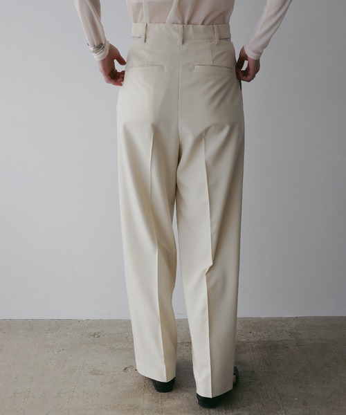 MANOF(マノフ)の「WAIST SLIT SLACKS(スラックス・レディース・ブラックミックス/アイボリー/チャコールグレー・S/M)」の7枚目の写真