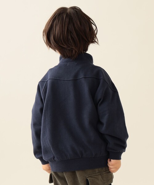 BEAMS mini（ビームスミニ）の「ハーフジップ スウェット プルオーバー 2025FW（90～140cm）（スウェット・キッズ・ナチュラル/ネイビー・110/100/90/140/130/120）」の12枚目の写真