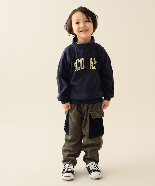 BEAMS mini（ビームスミニ）の「ハーフジップ スウェット プルオーバー 2025FW（90～140cm）（スウェット・キッズ・ナチュラル/ネイビー・110/100/90/140/130/120）」の13枚目の写真