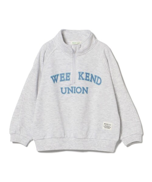 BEAMS mini（ビームスミニ）の「ハーフジップ スウェット プルオーバー 2025FW（90～140cm）（スウェット・キッズ・ナチュラル/ネイビー・110/100/90/140/130/120）」の14枚目の写真