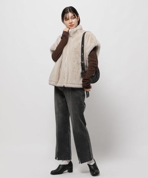 セール】ミンクファーベスト（ベスト）｜niko and（ニコアンド）の