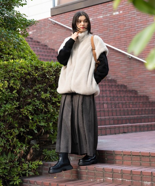 ミンクファーベスト（ベスト）｜niko and（ニコアンド）の