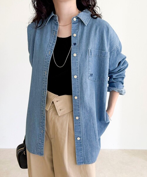 セール】【大人気リバイバル】FR刺繍デニムシャツ（シャツ/ブラウス