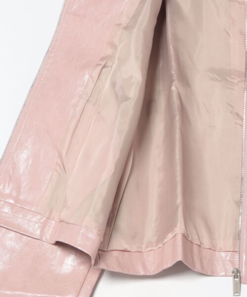 Narcissus（ナルシス）の「【Narcissus】レザージップジャケット（ライダースジャケット・レディース・ピンク・FREE）」の17枚目の写真