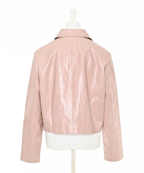 Narcissus（ナルシス）の「【Narcissus】レザージップジャケット（ライダースジャケット・レディース・ピンク・FREE）」の11枚目の写真