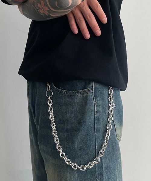 アッシュのウォレットチェーン GB0425/AC09 : Spiky Wallet Chain Necklace / スパイキー