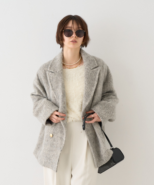 セール】【追加4】【一部店舗限定】ラメシャギースライバーPコート