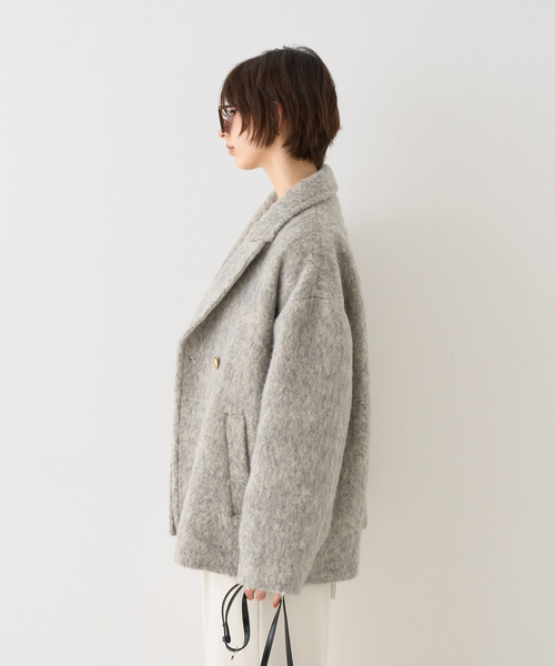 追加4】【一部店舗限定】ラメシャギースライバーPコート/ピーコート