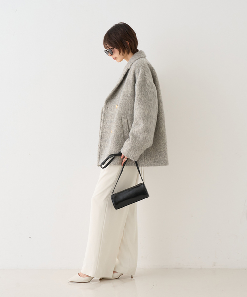 追加4】【一部店舗限定】ラメシャギースライバーPコート/ピーコート