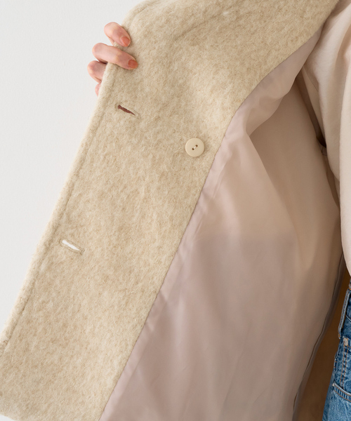 追加4】【一部店舗限定】ラメシャギースライバーPコート/ピーコート