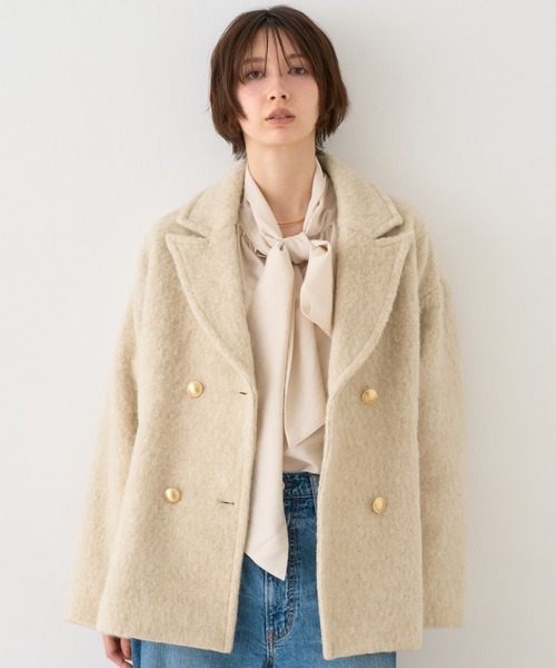 ラメシャギースライバーPコート/ピーコート 追加4】【一部店舗限定】ラメシャギースライバーPコート/ピーコート