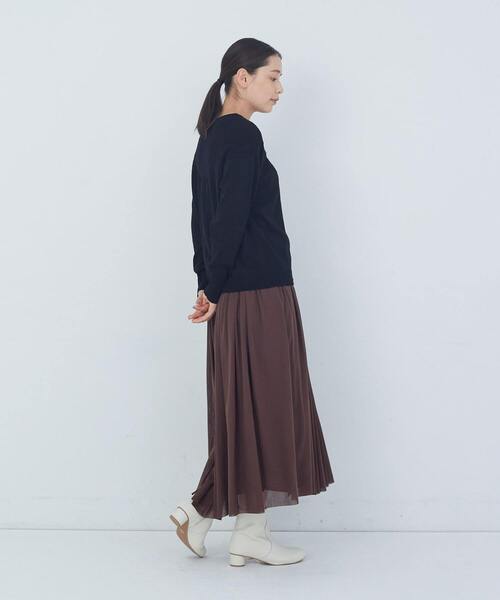 ADIEU TRISTESSE（アデュートリステス）の「キュウシンリブカラフル釦カーディガン（カーディガン/ボレロ・レディース・パープル/ブラック/グレイッシュベージュ・FREE）」の11枚目の写真