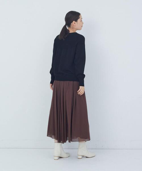 ADIEU TRISTESSE（アデュートリステス）の「キュウシンリブカラフル釦カーディガン（カーディガン/ボレロ・レディース・パープル/ブラック/グレイッシュベージュ・FREE）」の12枚目の写真