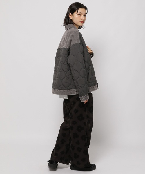 niko and...（ニコアンド）の「デニムキルトドッキングジャケット（その他アウター・レディース・ブラック/カーキ/ネイビー・MEDIUM/LARGE）」の5枚目の写真