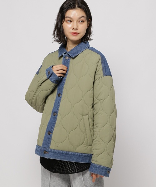 niko and...（ニコアンド）の「デニムキルトドッキングジャケット（その他アウター・レディース・ブラック/カーキ/ネイビー・MEDIUM/LARGE）」の11枚目の写真