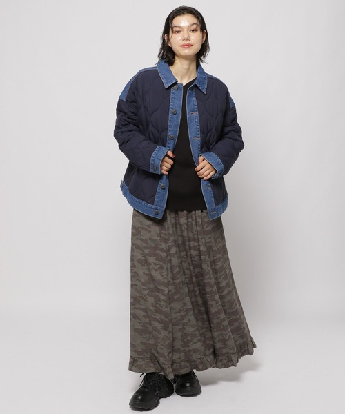デニムキルトドッキングジャケット（その他アウター）｜niko and
