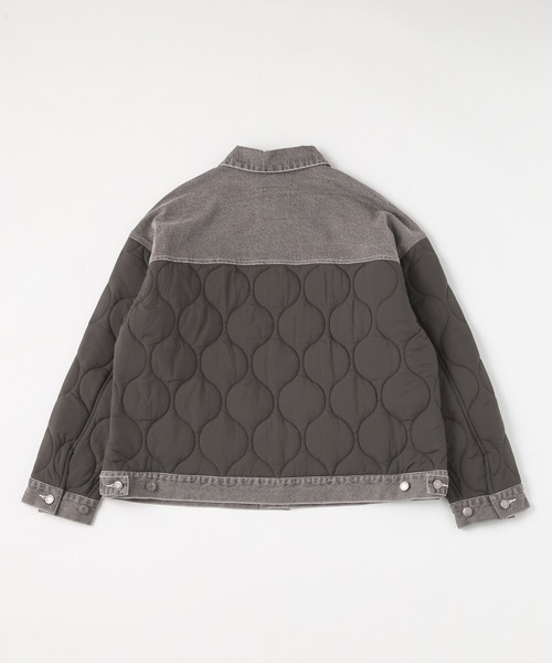 niko and...（ニコアンド）の「デニムキルトドッキングジャケット（その他アウター・レディース・ブラック/カーキ/ネイビー・MEDIUM/LARGE）」の16枚目の写真