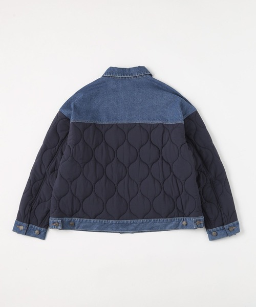デニムキルトドッキングジャケット（その他アウター）｜niko and
