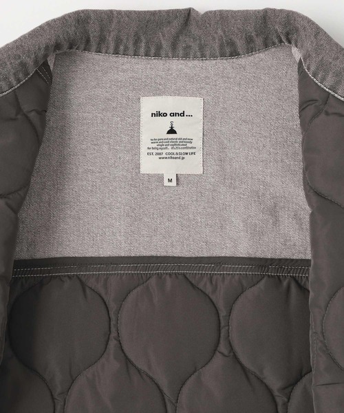 niko and...（ニコアンド）の「デニムキルトドッキングジャケット（その他アウター・レディース・ブラック/カーキ/ネイビー・MEDIUM/LARGE）」の21枚目の写真