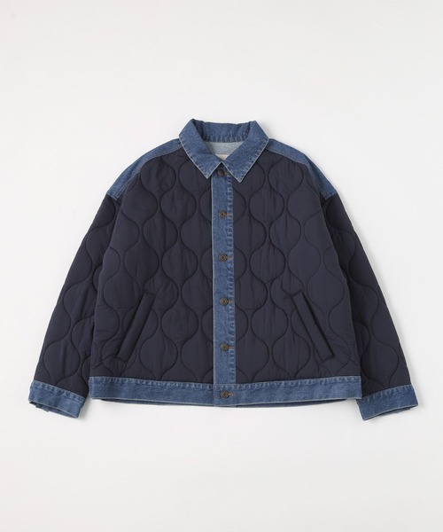 デニムキルトドッキングジャケット（その他アウター）｜niko and