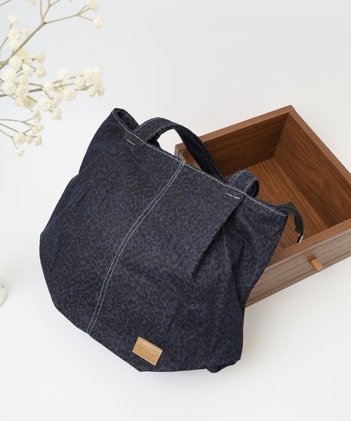 セール】レオパード柄デニムトートバッグ（トートバッグ）｜crossi