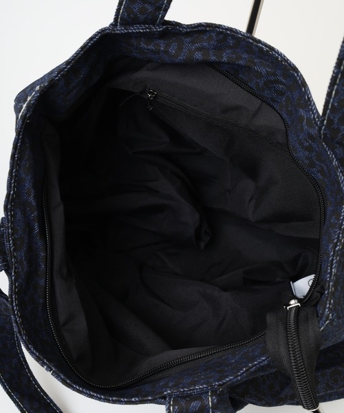 セール】レオパード柄デニムトートバッグ（トートバッグ）｜crossi