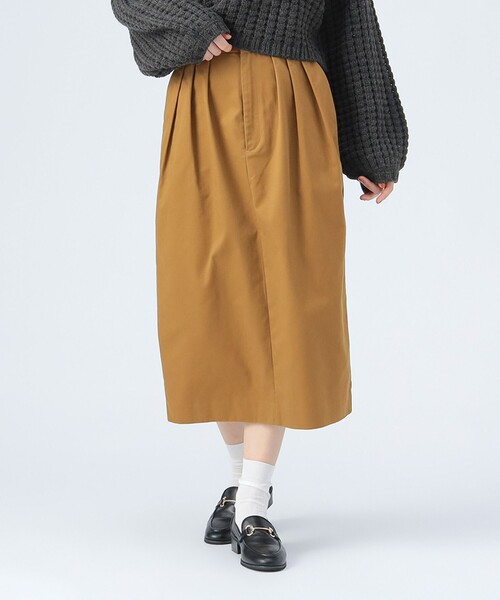 BEAMS HEART（ビームスハート）の「タック コクーン スカート（スカート・レディース・ブラウン系その他3/ブラック・FREE）」の11枚目の写真