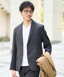 a.v.v（アーヴェヴェ）の「【イージーケア/シワになりにくい】スマートジャケット 秋リライト【洗濯機で洗える/ストレッチ】〈ON/OFF SERIES〉（テーラードジャケット）」