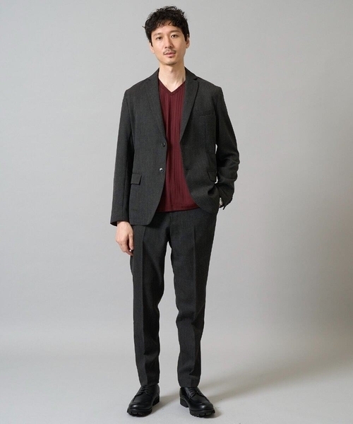 a.v.v(アーヴェヴェ)の「【イージーケア/シワになりにくい】スマートジャケット 秋リライト【洗濯機で洗える/ストレッチ】〈ON/OFF SERIES〉(テーラードジャケット・メンズ・ネイビー/チャコールグレー・44/46/48/50)」の7枚目の写真