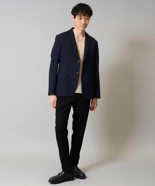 a.v.v(アーヴェヴェ)の「【イージーケア/シワになりにくい】スマートジャケット 秋リライト【洗濯機で洗える/ストレッチ】〈ON/OFF SERIES〉(テーラードジャケット・メンズ・ネイビー/チャコールグレー・44/46/48/50)」の10枚目の写真