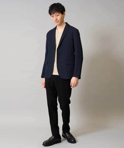 a.v.v(アーヴェヴェ)の「【イージーケア/シワになりにくい】スマートジャケット 秋リライト【洗濯機で洗える/ストレッチ】〈ON/OFF SERIES〉(テーラードジャケット・メンズ・ネイビー/チャコールグレー・44/46/48/50)」の11枚目の写真