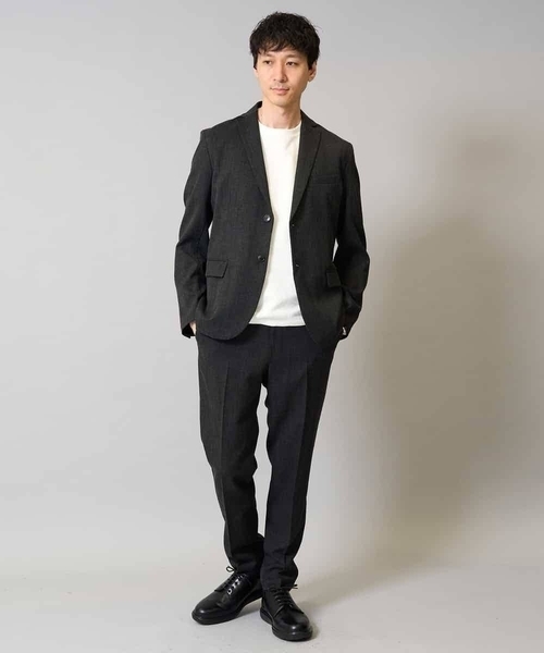 a.v.v(アーヴェヴェ)の「【イージーケア/シワになりにくい】スマートジャケット 秋リライト【洗濯機で洗える/ストレッチ】〈ON/OFF SERIES〉(テーラードジャケット・メンズ・ネイビー/チャコールグレー・44/46/48/50)」の12枚目の写真