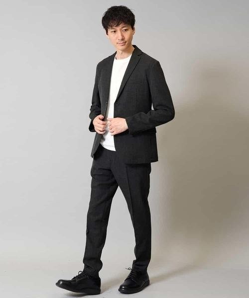 a.v.v(アーヴェヴェ)の「【イージーケア/シワになりにくい】スマートジャケット 秋リライト【洗濯機で洗える/ストレッチ】〈ON/OFF SERIES〉(テーラードジャケット・メンズ・ネイビー/チャコールグレー・44/46/48/50)」の15枚目の写真