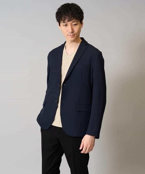 a.v.v(アーヴェヴェ)の「【イージーケア/シワになりにくい】スマートジャケット 秋リライト【洗濯機で洗える/ストレッチ】〈ON/OFF SERIES〉(テーラードジャケット・メンズ・ネイビー/チャコールグレー・44/46/48/50)」の17枚目の写真