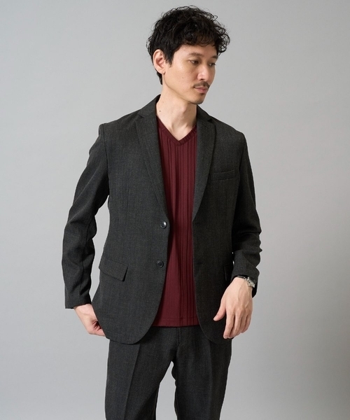 a.v.v(アーヴェヴェ)の「【イージーケア/シワになりにくい】スマートジャケット 秋リライト【洗濯機で洗える/ストレッチ】〈ON/OFF SERIES〉(テーラードジャケット・メンズ・ネイビー/チャコールグレー・44/46/48/50)」の19枚目の写真